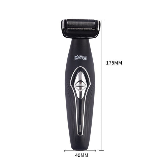HKM-496979 Washable Electric Razor with Changeable Head, Battery Operated, IPX5 Waterproof Rating, 60-Minute Runtime