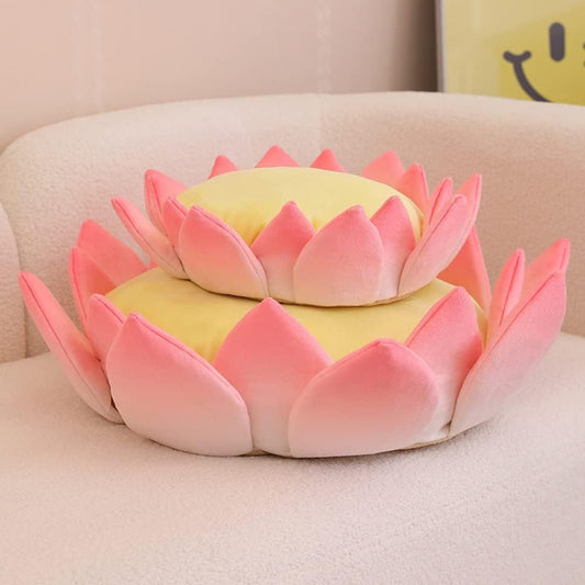 HKM-335891 Three-Dimensional Lotus Shape Cat Sofa Bed - Soft and Comfortable Indoor Pet Cushion, Detachable and Non-Slip Design