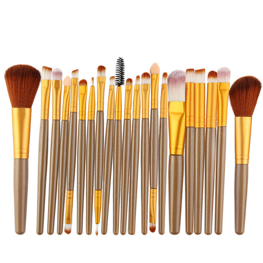HKM-544723 22-Piece Eyeshadow Brush Set with Pink, Black, and Coffee Color Options