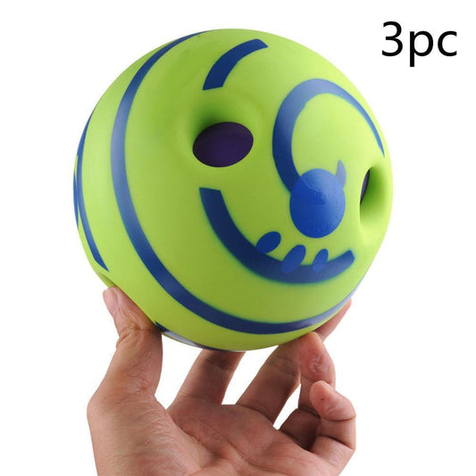 HKM-775059 Durable Vinyl Dog Molar Training Ball - 10cm Diameter, Non-Toxic, Bite Resistant