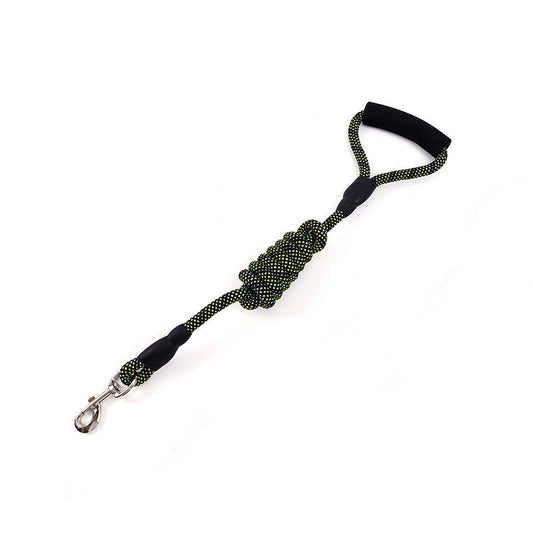 HKM-856083 Durable Nylon Dog Traction Rope with Comfortable Handle and Spring Mechanism