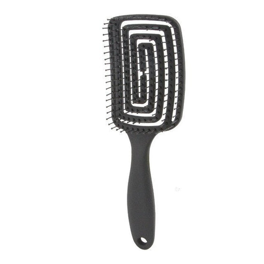 HKM-517907 Curved Black Comb with Eight Claws for Versatile Styling