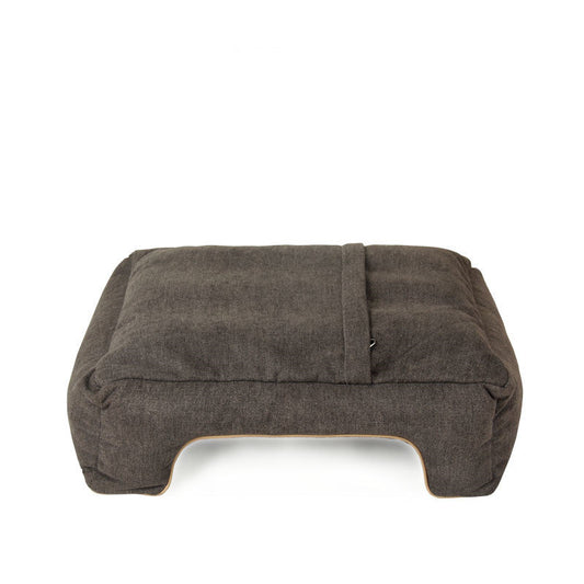 HKM-573651 Warm and Comfortable Bite-Resistant Small Dog Bed - Removable and Washable, Available in Silver Gray, Dark Brown, Navy Blue