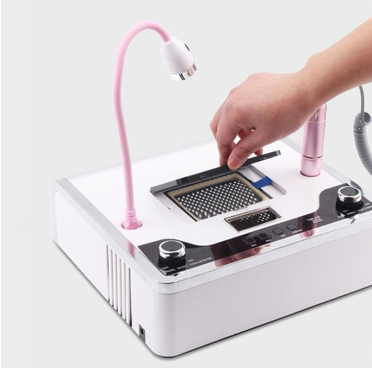 HKM-883859 Nail Polish Remover Vacuum Cleaner – Multifunctional All-in-One Machine in White & Black