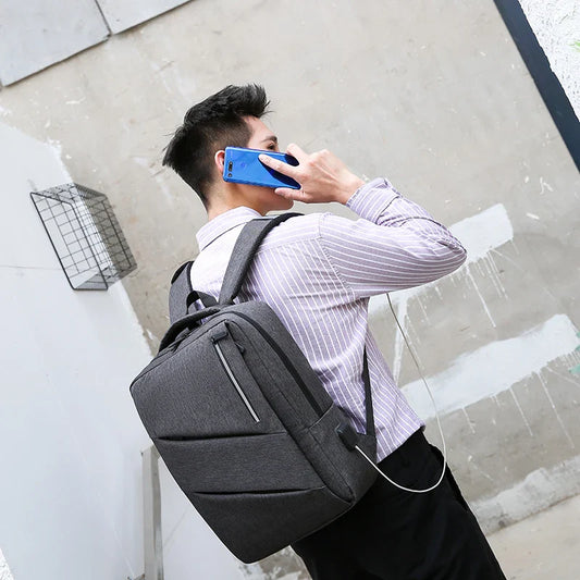 KTX-003475 Versatile USB Charging Backpack for Business Travel and Daily Use, Suitable for Men and Women