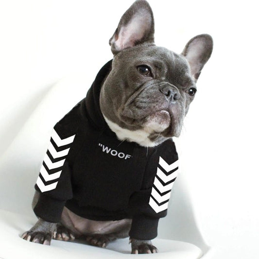 HKM-320787 Winter Dog Jacket with Hood - Casual Pet Apparel for Cold Weather Protection