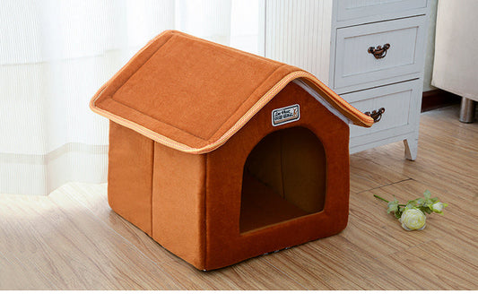 HKM-931795 Pet Folding Cozy Nest - Thick, Elastic Dog Bed with Breathable and Moisture-Proof Design in Multiple Sizes