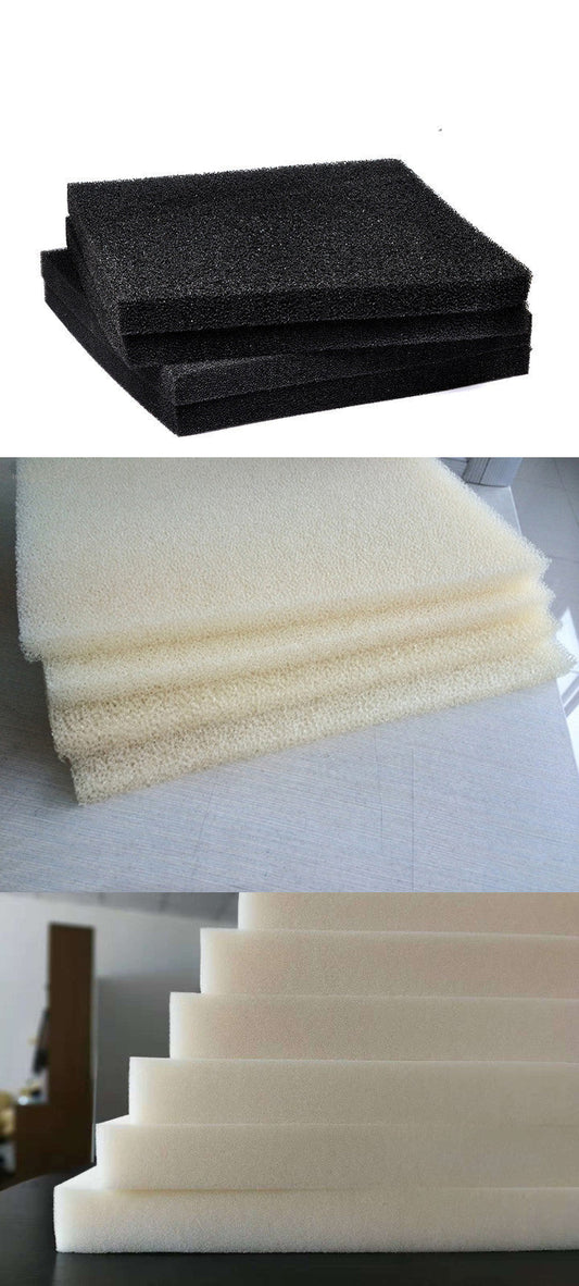 HKM-855379 Biochemical Cotton Foam Sponge - Black Sound Absorption Filter, Customizable Sizes & PPI Options