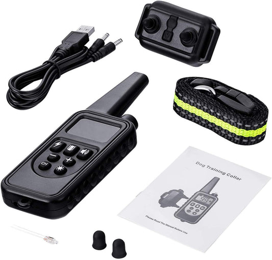 HKM-525779 800M Waterproof Dog Training Collar with Adjustable Shock and Vibration Modes