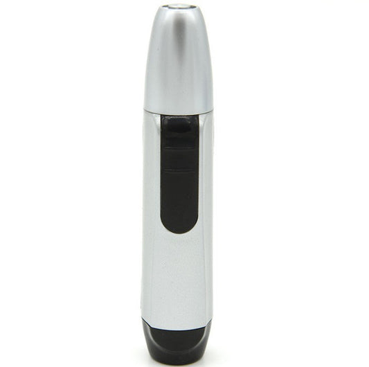 HKM-183955 Silver Electric Nose Hair Trimmer with Waterproof Design and Three-Dimensional Blade
