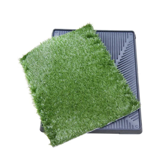 HKM-118675 Eco-Friendly Pet Lawn Toilet for Cats and Dogs - Durable PE/PP, 64x51x6.4cm