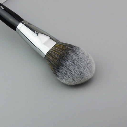 HKM-380883 Peach Shape Loose Powder Brush with Wooden Handle for Blush Application