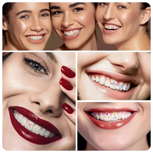 JMT-202826 Fashionable Tooth Gem Kit with Various Crystal Shapes and Colors for Dental Decoration