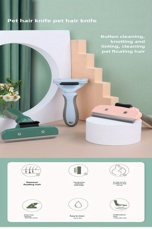 HKM-704787 Pet Hair Trimmer and Shaving Razor with Comb for Cats and Dogs