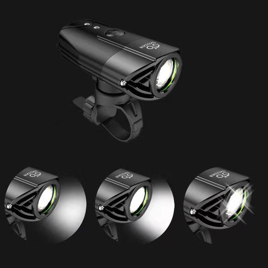 HKM-332435 Black Bicycle LED Night Headlight for Enhanced Visibility