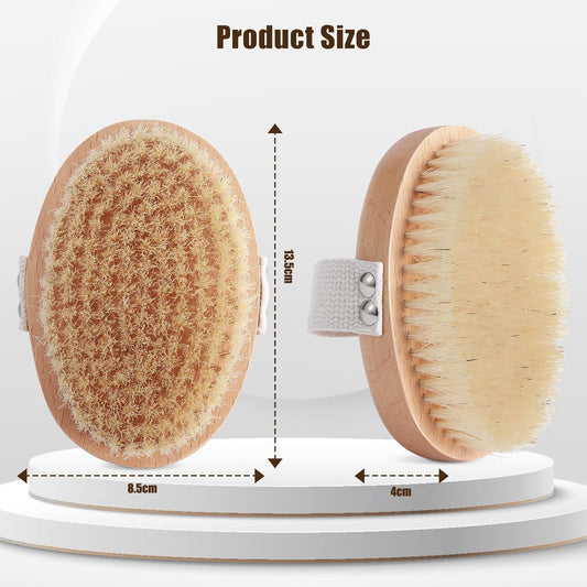 HKM-790739 Ergonomic Soft Boar Bristle Pet Brush for Short Haired Dogs and Cats, Reduces Shedding, Gentle on Skin