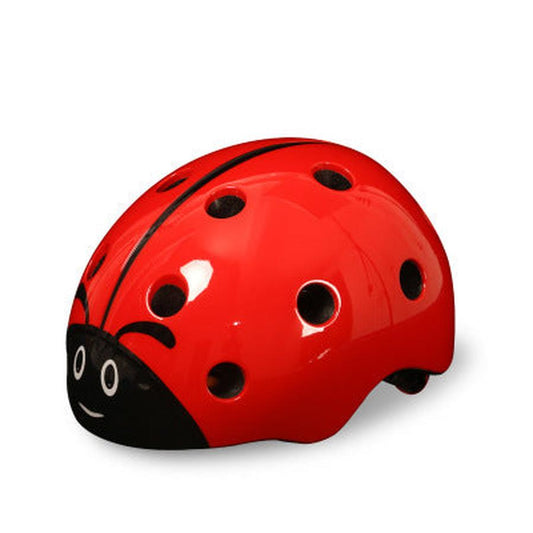 KTX-690579 Adjustable Kids' Ladybug Bicycle Safety Helmet for Fun and Secure Rides