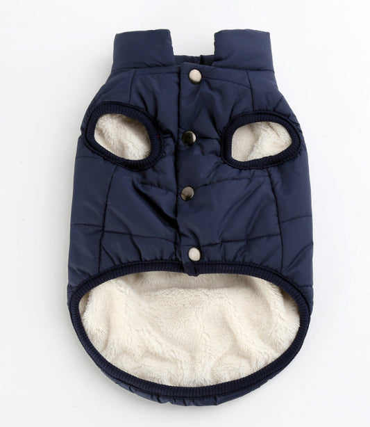 HKM-111827 Warm and Waterproof Outdoor Dog Clothing for Autumn and Winter, Polyester Material, Unisex