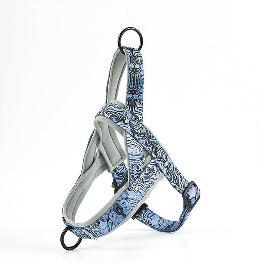 HKM-455123 Adjustable Nylon Dog Vest Harness with Hand-Held Rope Attachment - Multiple Colors Available