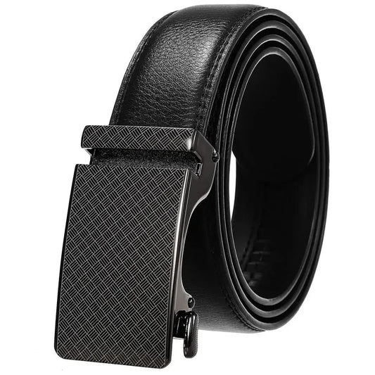 HKM-038035 Personalized Leather Cowhide Belt for Men with Adjustable Buckle