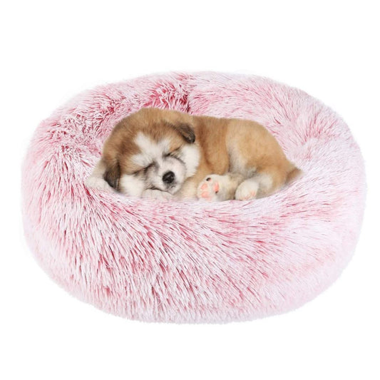 HKM-179283 Cozy Round Plush Pet Nest for Autumn and Winter - Soft Cloth Bed in Multiple Sizes and Colors