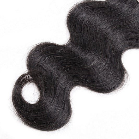 HKM-231059 Brazilian Human Hair Bundles with Closure for Natural Style and Versatility