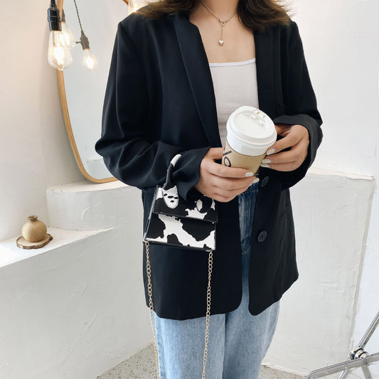 HKM-091923 Trendy One-Shoulder Mini Messenger Bag for Women in PU Leather