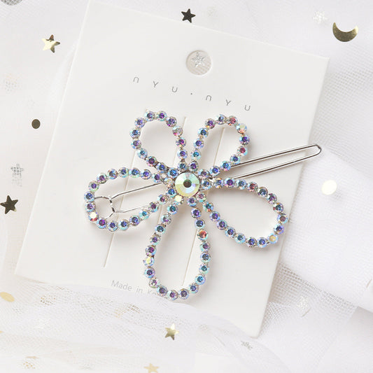 HKM-266131 Chic Alloy Rhinestone Hairpin with Alphabet Design for Women