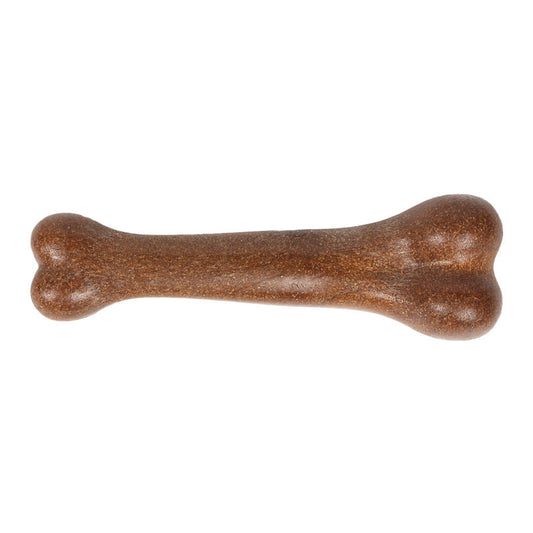 HKM-601171 Durable Pet Molar Simulation Bone Toy for Teeth Cleaning - Sizes: 12cm, 15cm, and 18.5cm in Brown