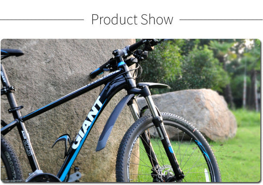 HKM-201491 Mountain Bike Mudguard for 24'-29' Bikes - Eco-Friendly Plastic & Soft Rubber, Quick Disassembly Design