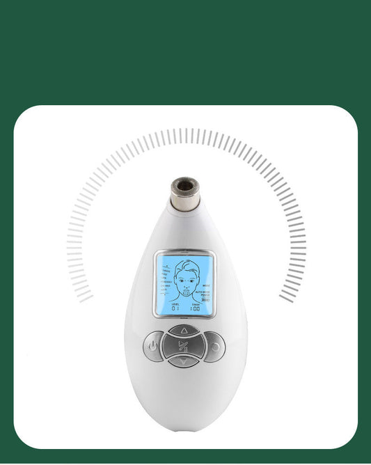 HKM-577683 White Pore Cleansing Facial Massager with Three Settings for Deep Skin Care