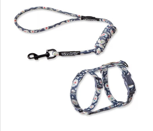 HKM-308243 Adjustable Nylon Cat Leash in Multiple Colors - Suitable for Cats, Sizes S and M