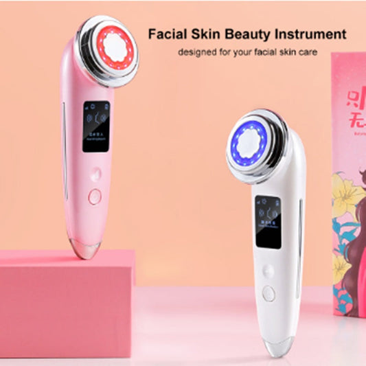 HKM-316691 Multifunctional Color Light Beauty Device with Heating, Micro Current, and Vibration Functions