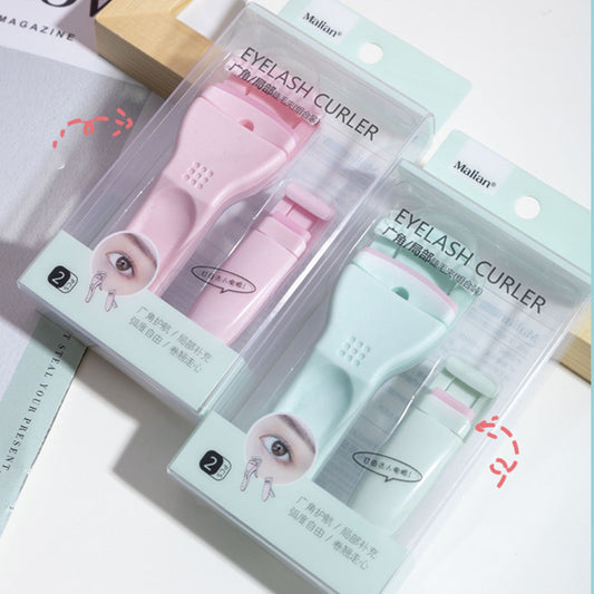 HKM-781011 Long-Lasting Curling Eyelash Curler in Green Pink - Natural Eye Enlargement