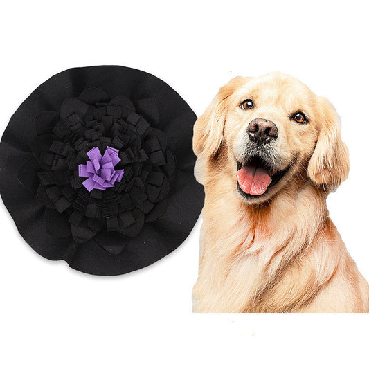 HKM-902803 Halloween Themed Pet Sniffing Pad - Black Felt Cloth for Interactive Play and Stress Relief