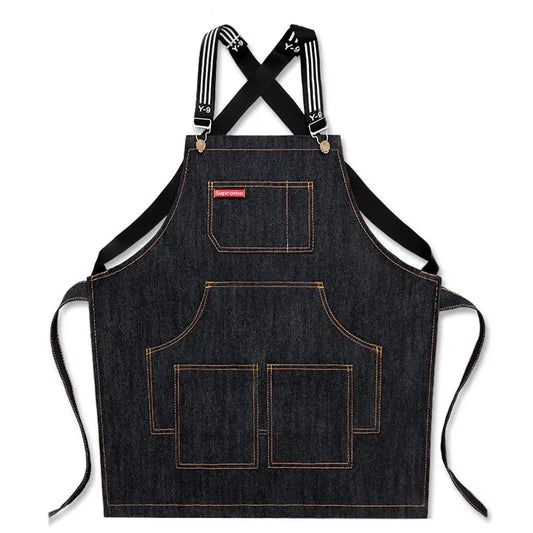 KTX-455123 Eco-Friendly Cowboy Apron for Men and Women - Versatile Work and Art Use