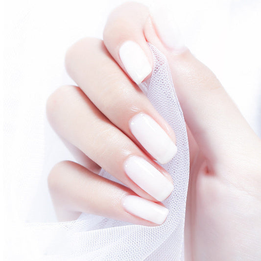 HKM-925843 Frosted Sealing Layer Color Nail Polish Glue - 15ML Small Bottles in Various Shades