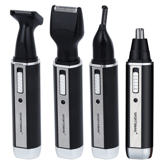 HKM-872083 4-in-1 Electric Nose Hair Trimmer and Shaver with Low Noise Design and Ergonomic Handle
