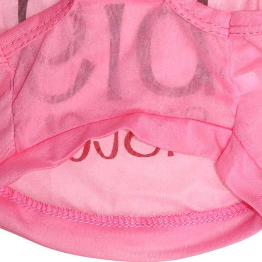 HKM-278483 Ultra-Thin Breathable Polyester Pet Vest in Pink and Blue, Sizes XS to L