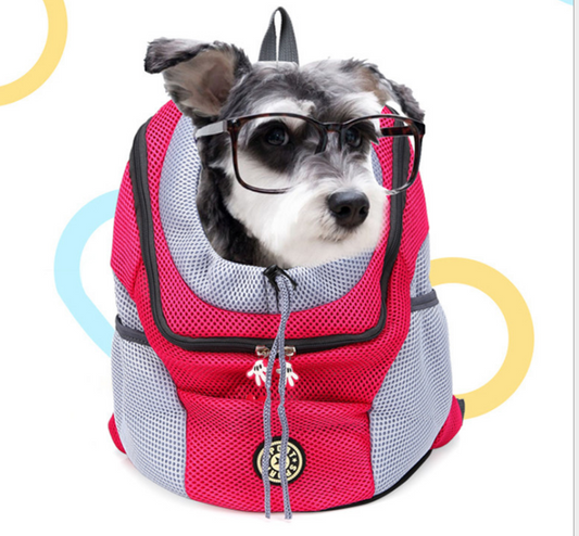 HKM-301139 Portable Cat and Dog Chest Backpack - Lightweight Pet Carrier for Outdoor Adventures