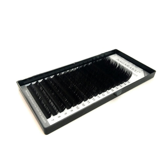 HKM-698515 Silk Protein Fiber Grafted False Eyelashes – 7-15mm Mixed Lengths in Multiple Curl Options