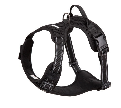 HKM-519507 Fur Vest-Style Chest Strap for Dogs - Available in Orange, Red, Black, XS-XL Sizes