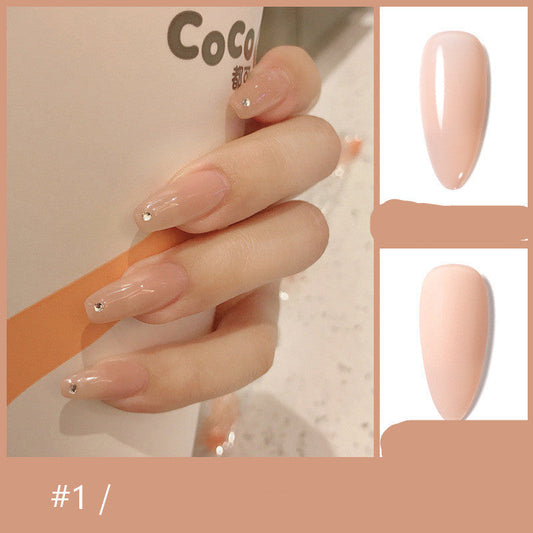 HKM-069267 48-Color Rubber Nail Polish Glue Set - 10ml for Professional Use