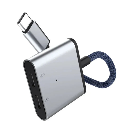 KTX-050579 Type-C Headphone Jack Adapter with 60W Fast Charging for Compatible Devices