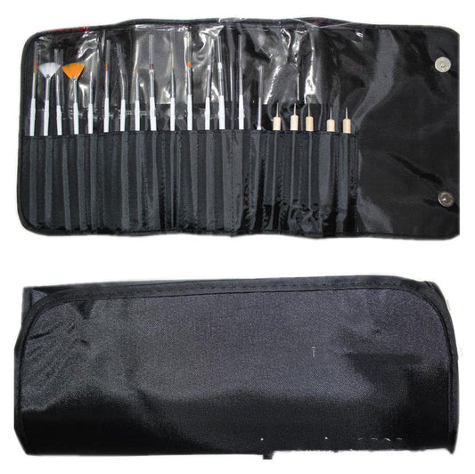 HKM-116691 20-Piece Nail Art Drawing and Point Drill Pen Set for Professional Nail Designs