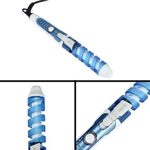 HKM-191443 Electric Hair Curler and Crimping Wand with Adjustable Temperature Settings