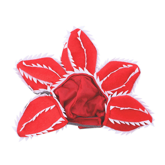 HKM-308115 Medium Dog Halloween Chomper Costume with Demon Hat and Scary Headband Headwear