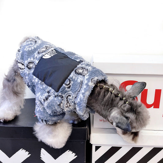 HKM-326547 Cozy Velvet Outfit for Cats and Small Dogs - Available in Multiple Sizes