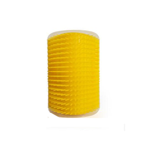 HKM-261843 Cat Massage Corner Brush with Catnip ¨C Interactive Rubbing Comb for Grooming and Shedding Relief