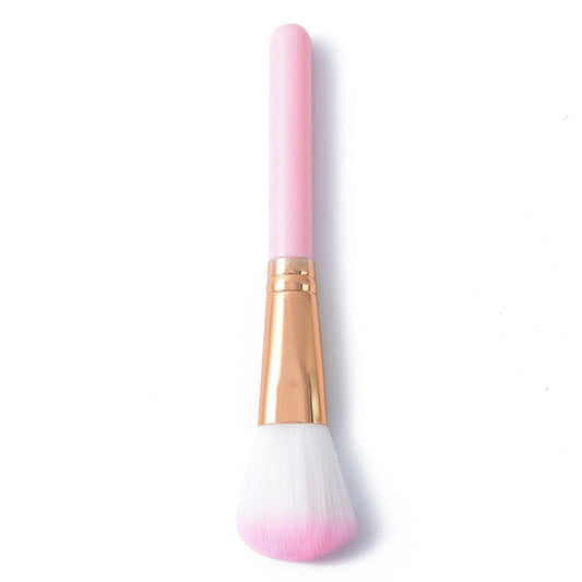 HKM-263315 Mini 5-Piece Makeup Brush Set with Short Plastic Handles and Soft Fiber Bristles